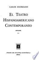 libro El Teatro Hispanoamericano Contemporáneo