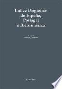 libro Indice Biografico De Espana, Portugal E Iberoamerica