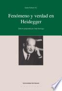 libro Fenómeno Y Verdad En Heidegger