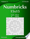 libro Numbricks 15x15   De Fácil A Difícil   Volumen 11   276 Puzzles