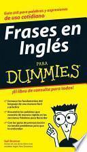 libro Frases En Ingles Para Dummies