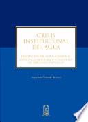 libro Crisis Institucional Del Agua