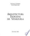 libro Arquitectura Indígena De Venezuela