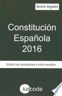 libro Constitución Española 2016