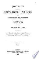 libro Contratos Hechos En Los Estados-unidos Por Los Comisionados Del Gobierno De Mexico Durante Los Años De 1865 Y 1866