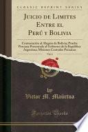 libro Juicio De Limites Entre El Perú Y Bolivia, Vol. 6
