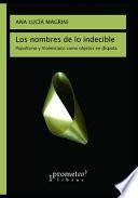 libro Los Nombres De Lo Indecible