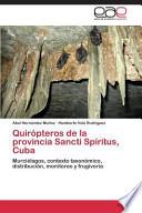 libro Quirópteros De La Provincia Sancti Spíritus, Cuba