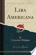 libro Lira Americana (classic Reprint)