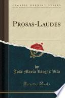libro Prosas Laudes (classic Reprint)