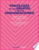 libro Psicología De Los Grupos Y De Las Organizaciones